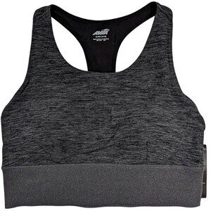 NEW Avia Sports Bra Womens XL 16 18 Gray Athleisure Racerback Performance Sporty
